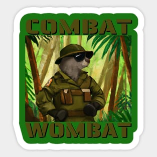 Combat Wombat Sticker